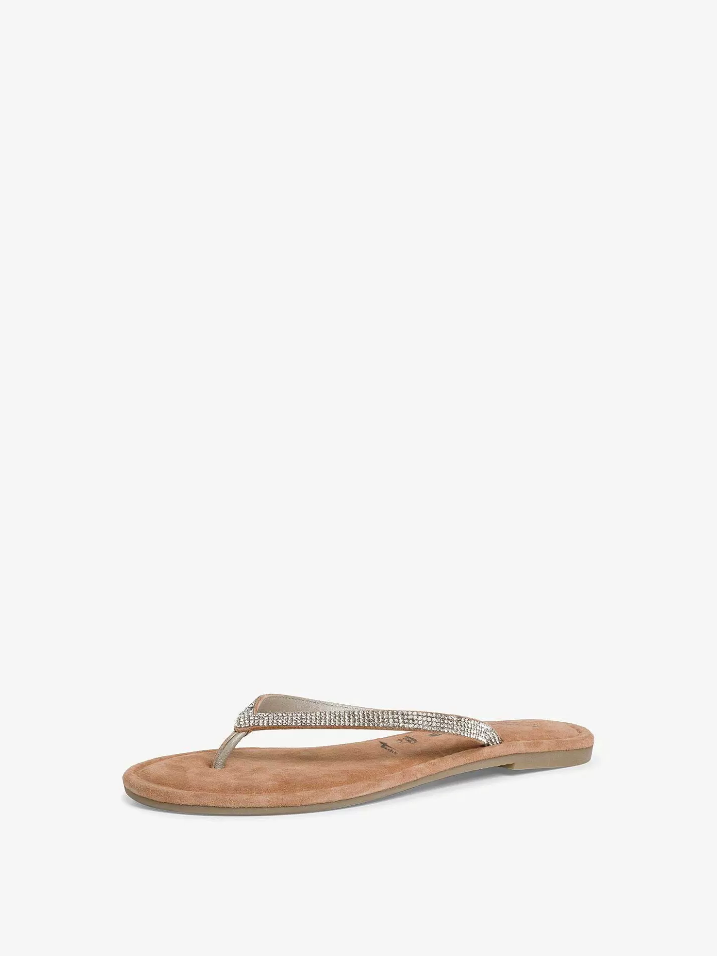 Tamaris Leren Flip Flops - Metallic