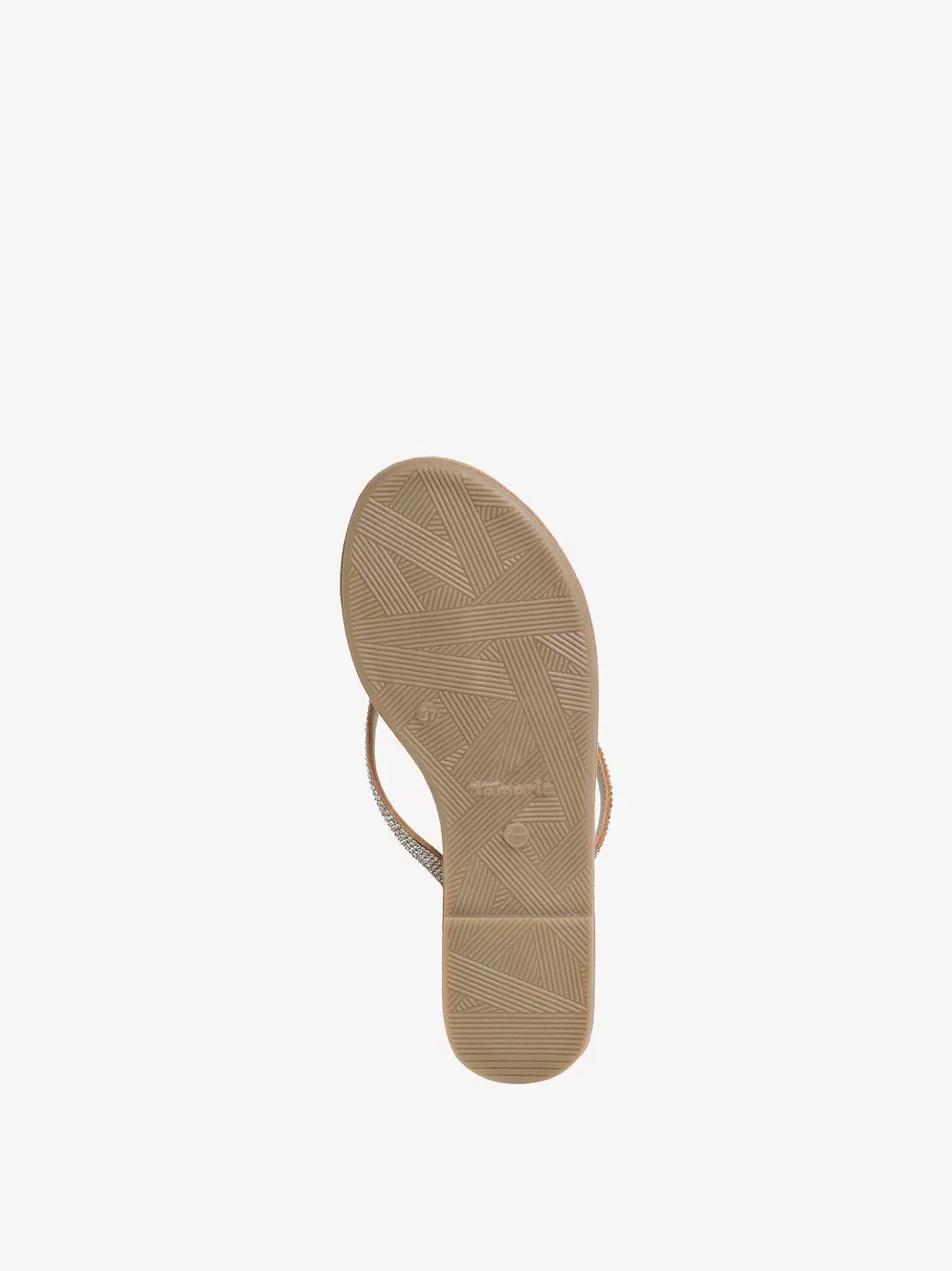 Tamaris Leren Flip Flops - Metallic