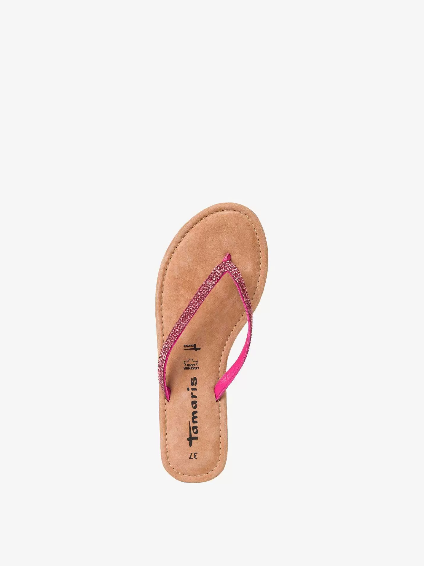 Tamaris Leren Flip Flops - Pink