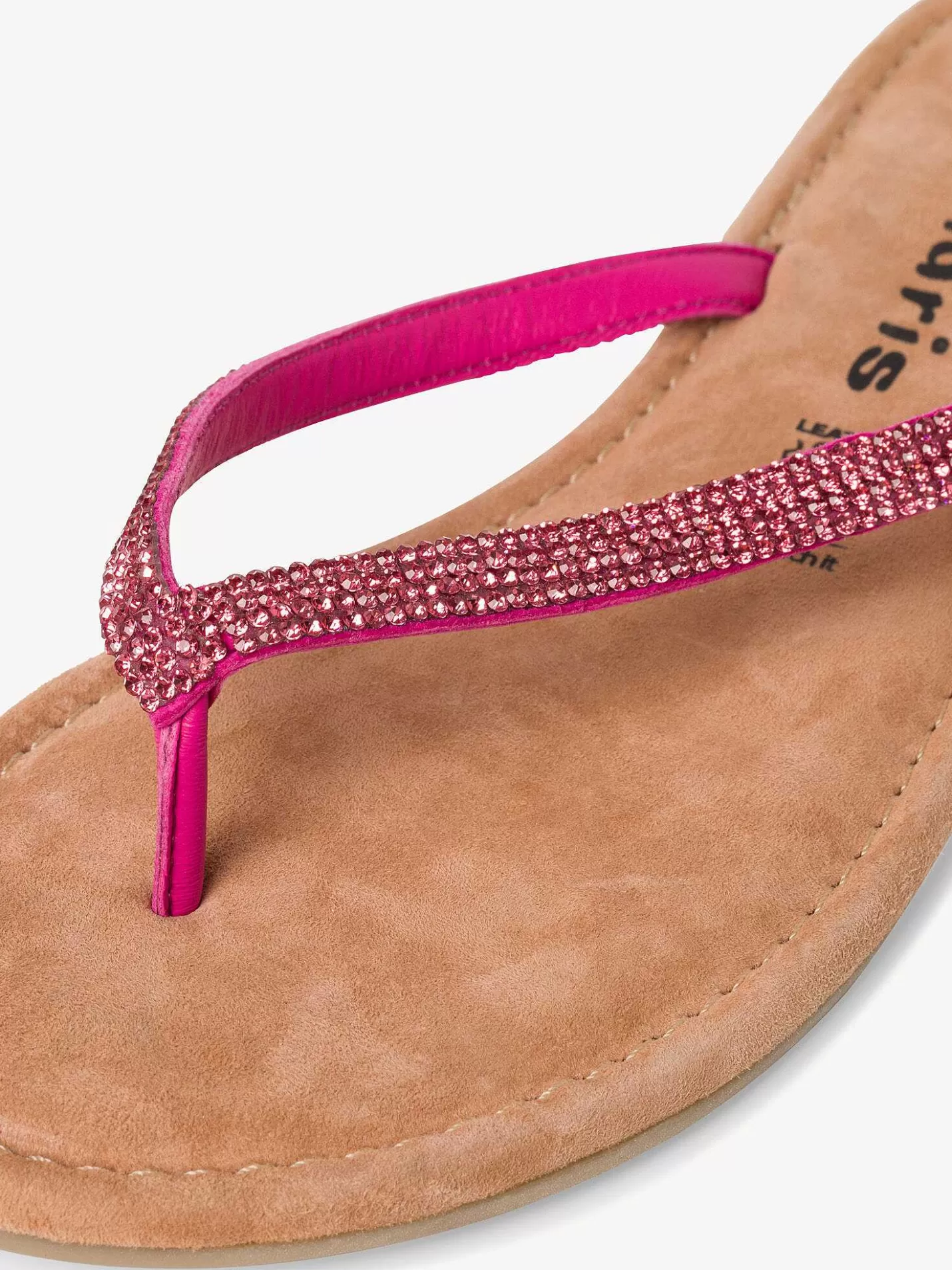 Tamaris Leren Flip Flops - Pink