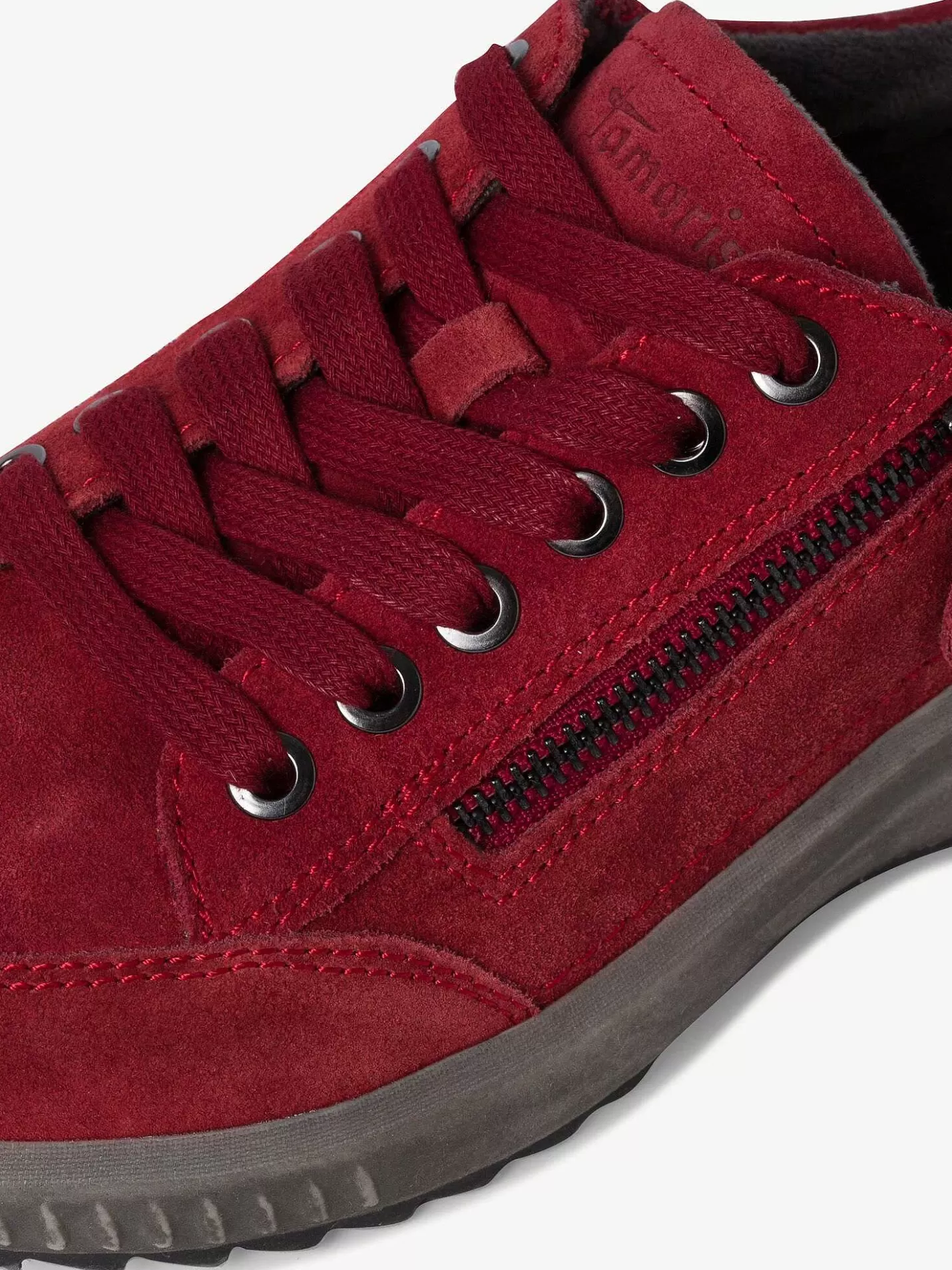 Tamaris Leren Lage Schoen - Rood