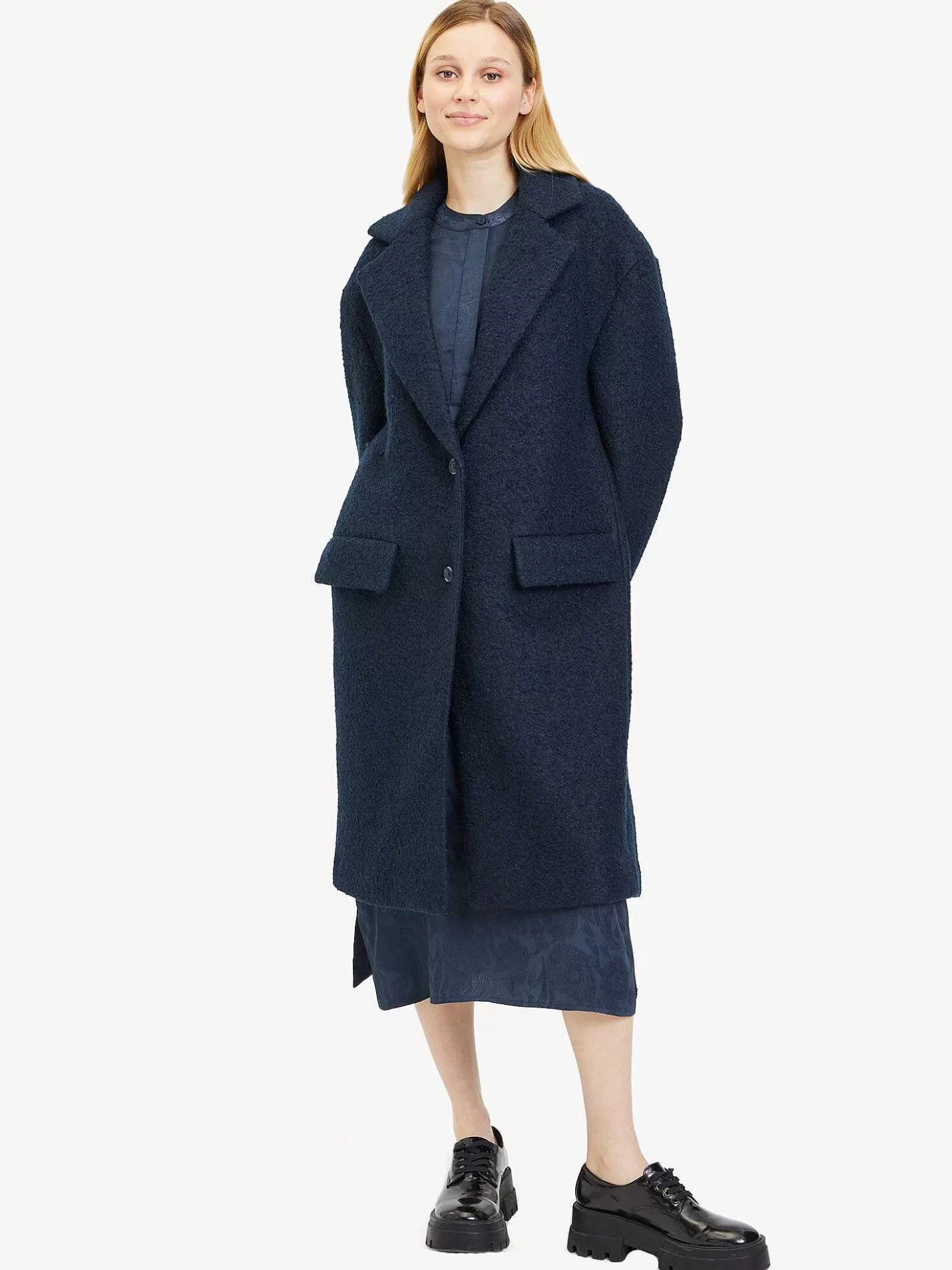 Tamaris Trenchcoat - Blauw Warme Voering