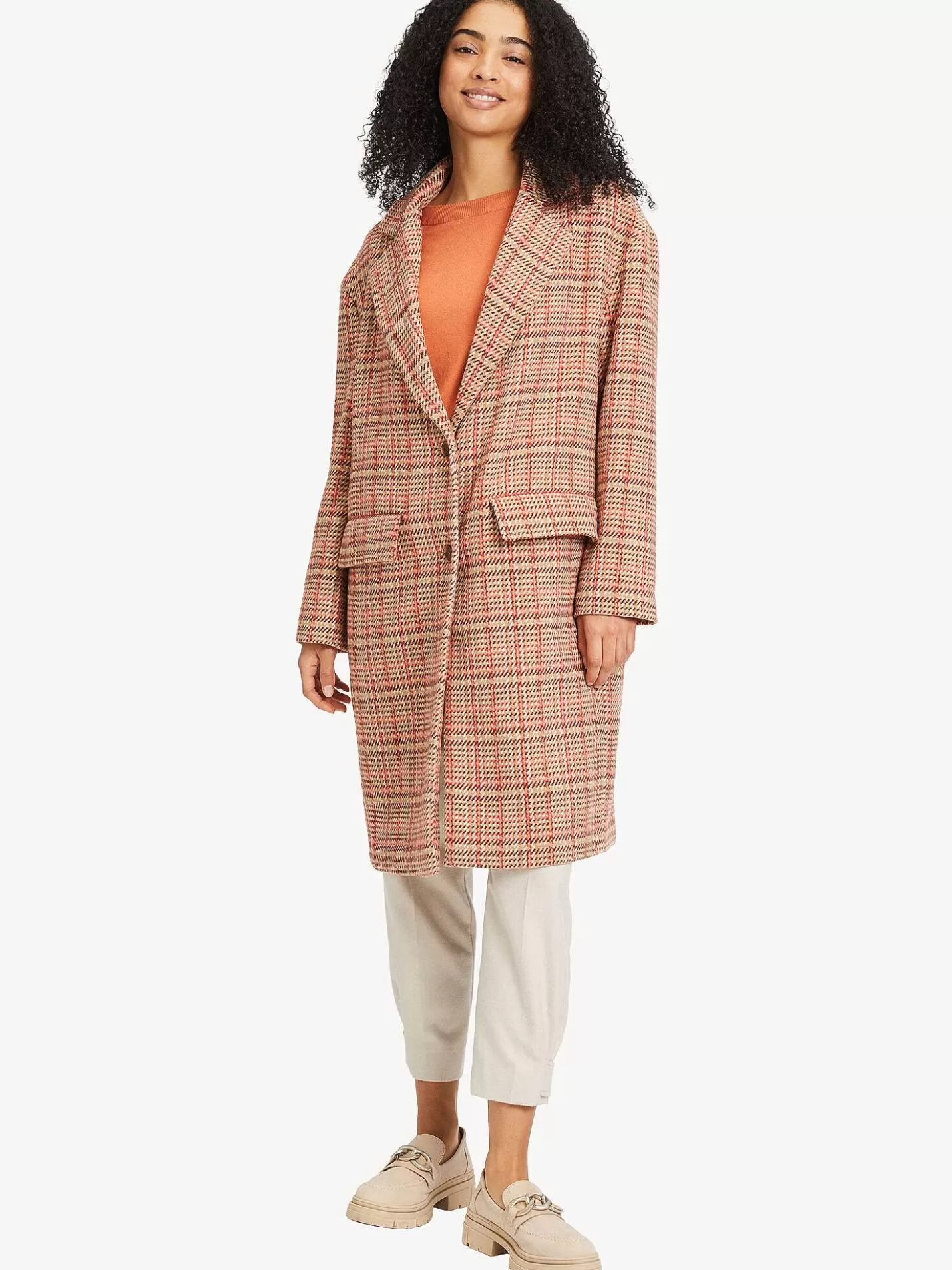 Tamaris Trenchcoat - Oranje Warme Voering